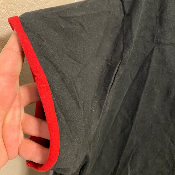 Disney Ladies 1X Pajama Top Mickey Mouse Black Shirt Pj Vintage Look 1XL - Picture 6 of 7